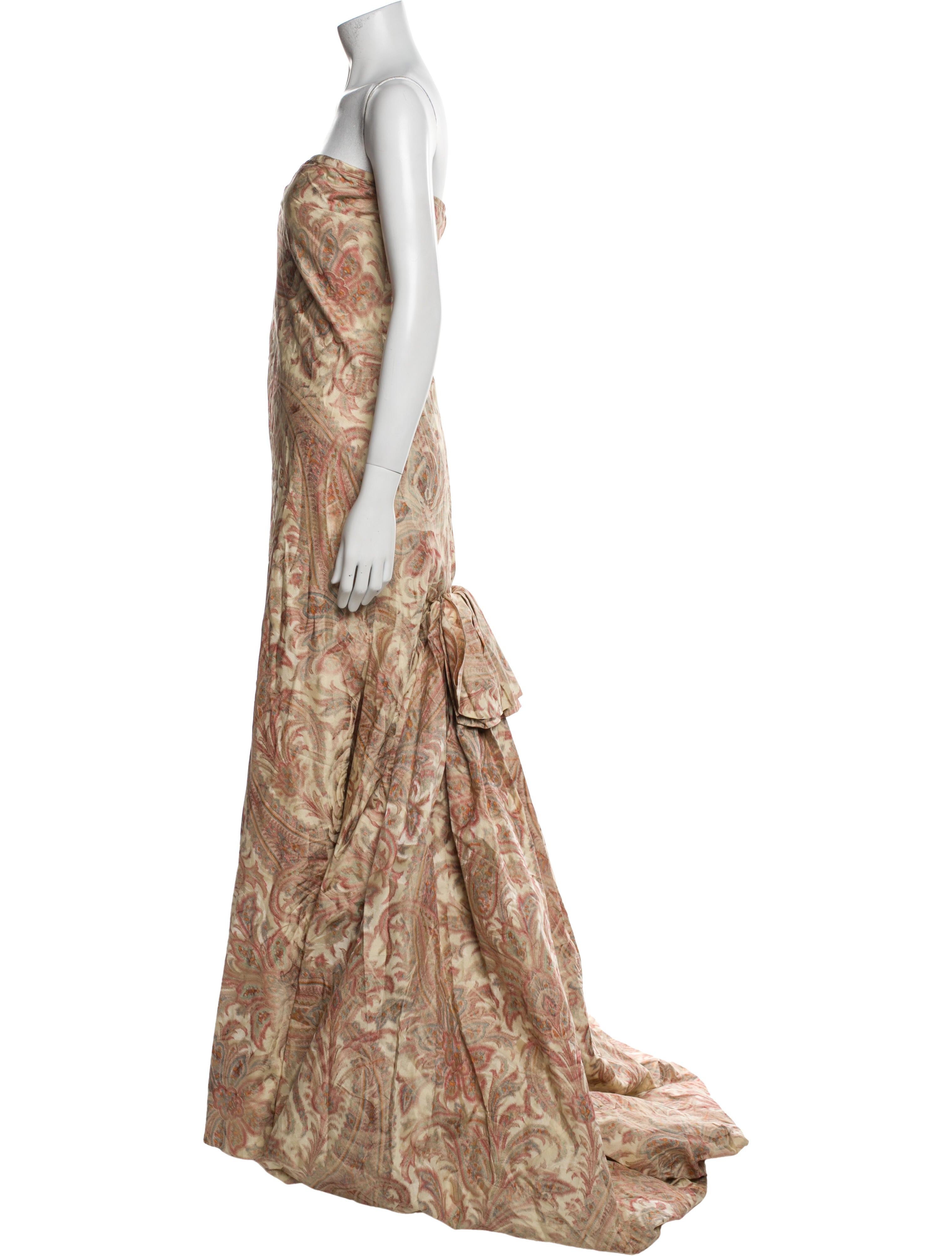 Oscar de la Renta Silk Long Dress w/ Tags