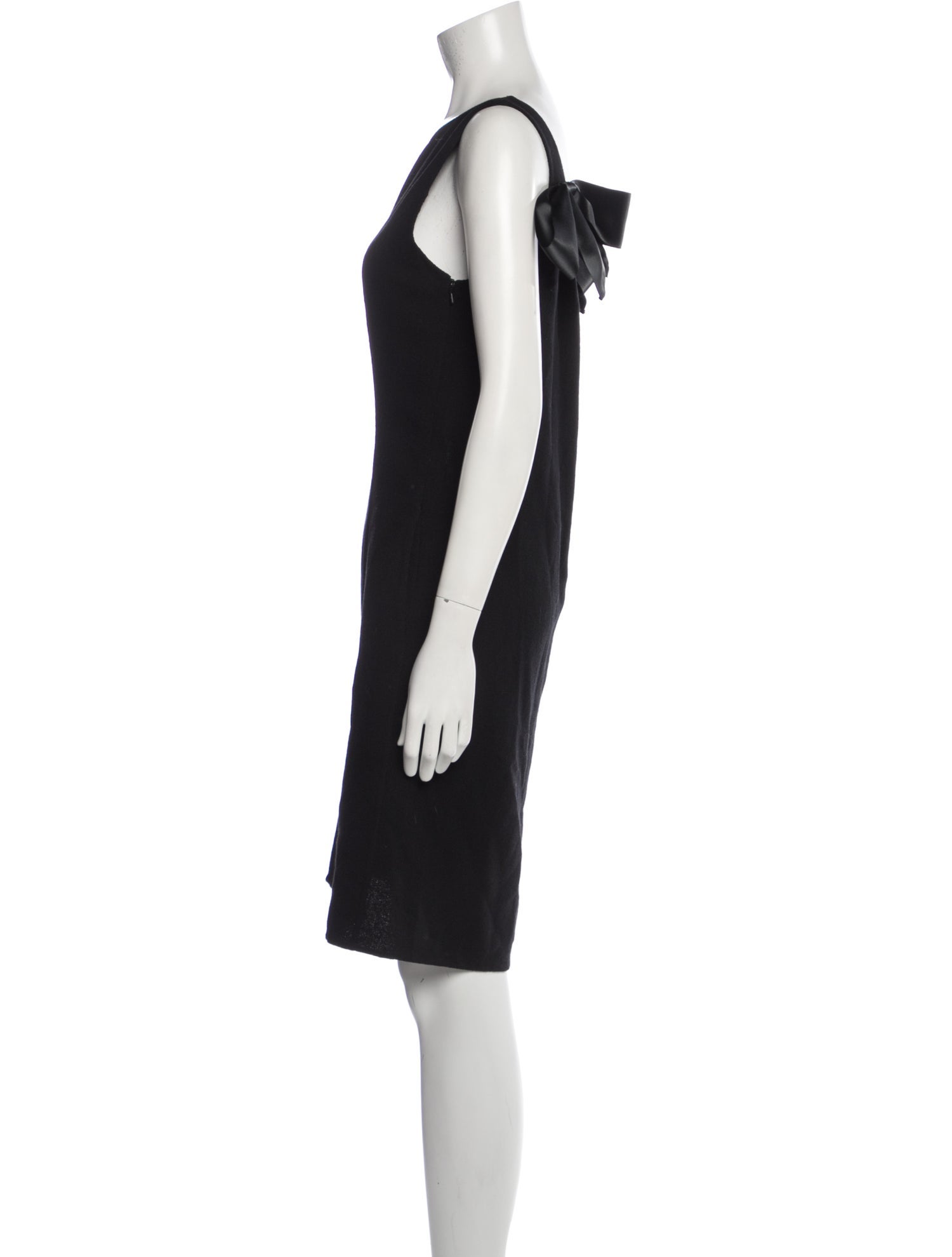 Oscar de la Renta Wool Knee-Length Dress