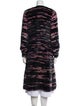Oscar de la Renta Mink Striped Fur Coat