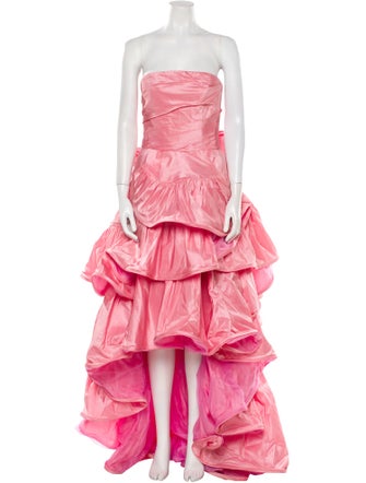 Oscar de la Renta Silk Long Dress