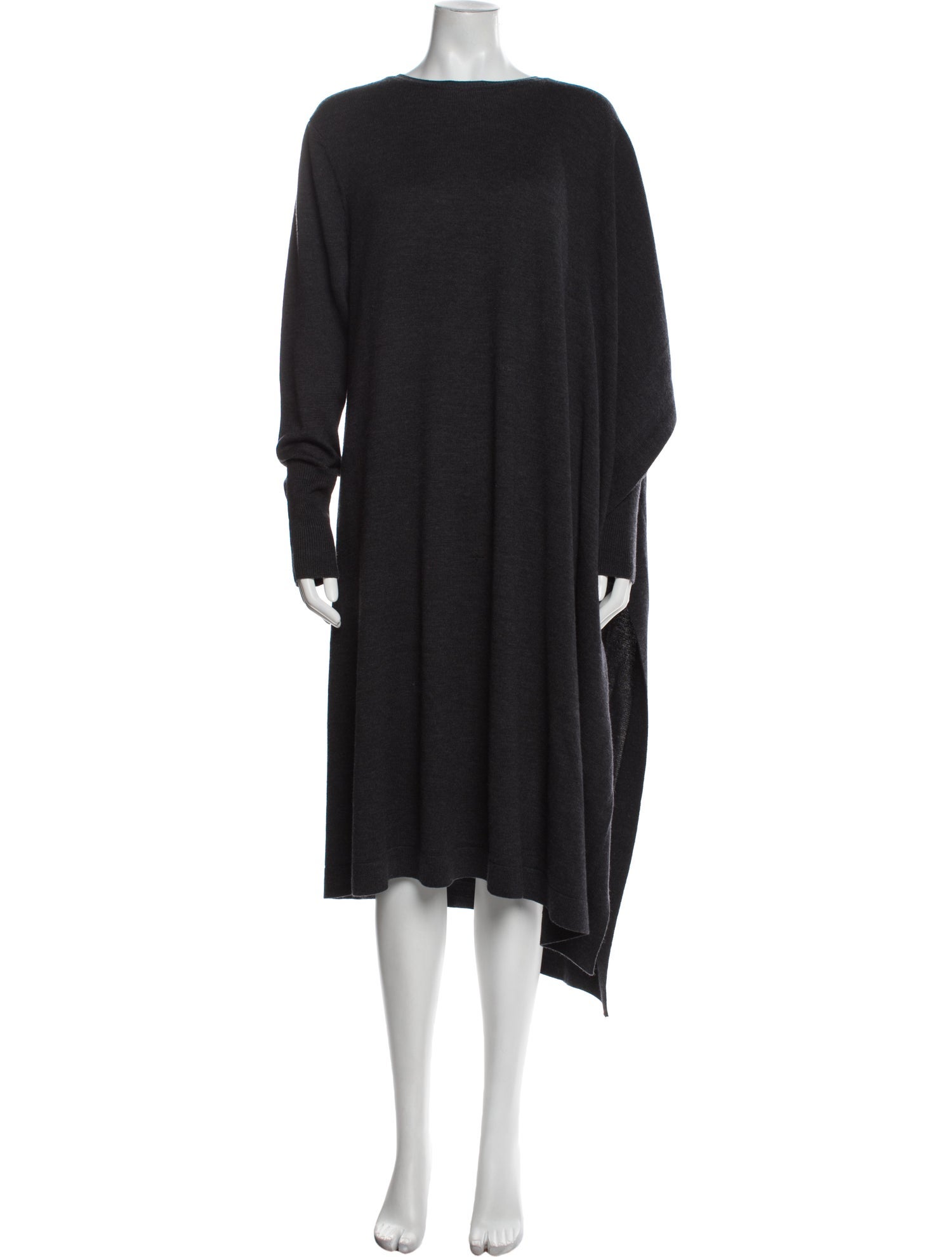 Oscar de la Renta Virgin Wool Midi Length Dress