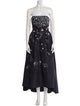 Oscar de la Renta Silk Long Dress