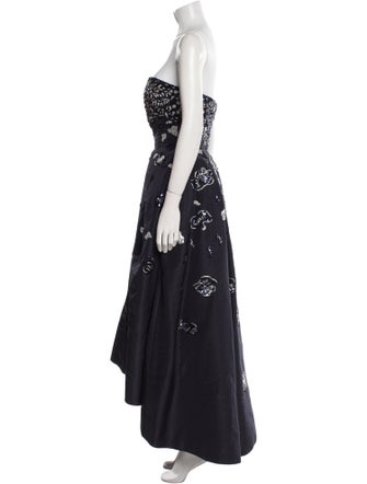 Oscar de la Renta Silk Long Dress