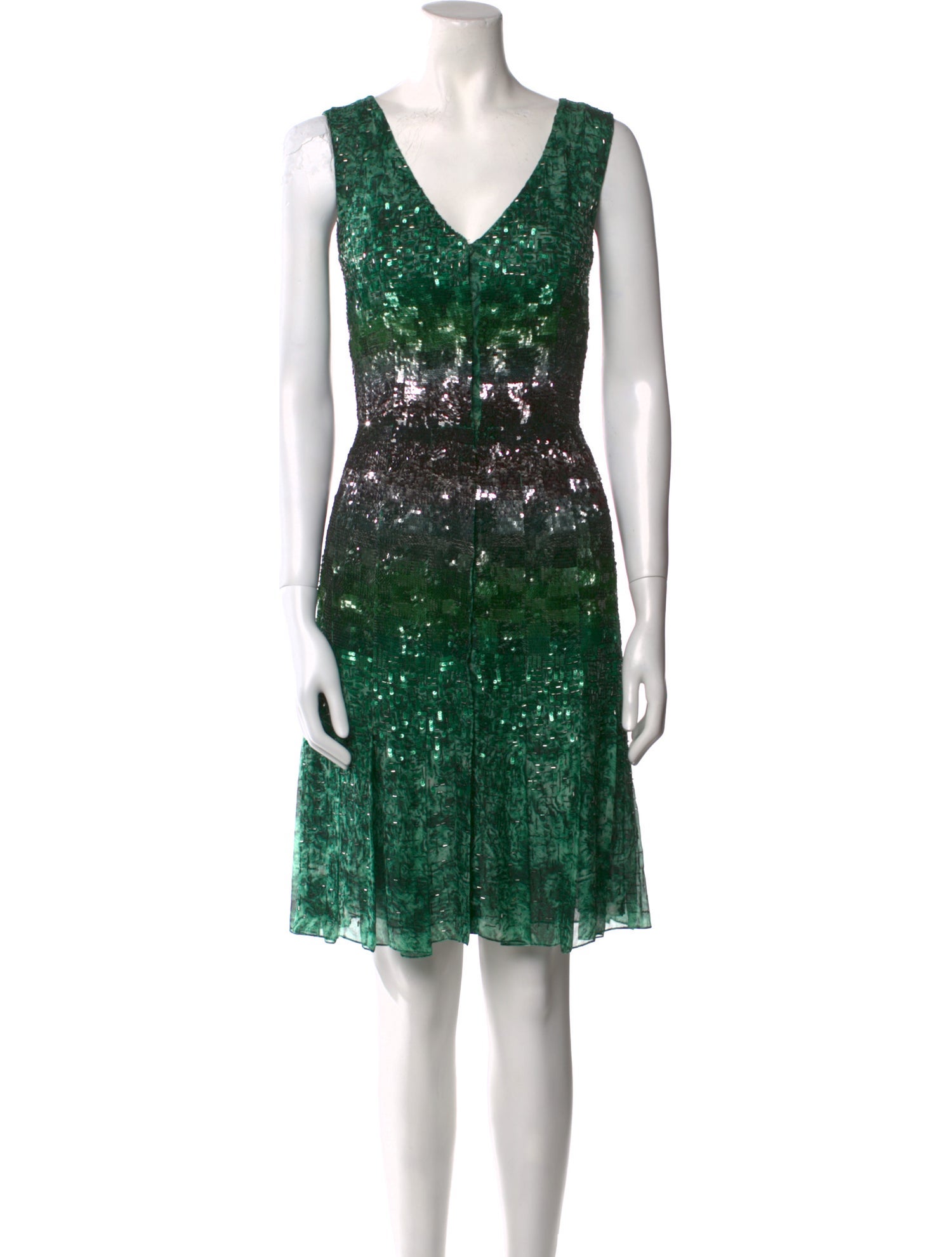 Oscar de la Renta Silk Knee-Length Dress