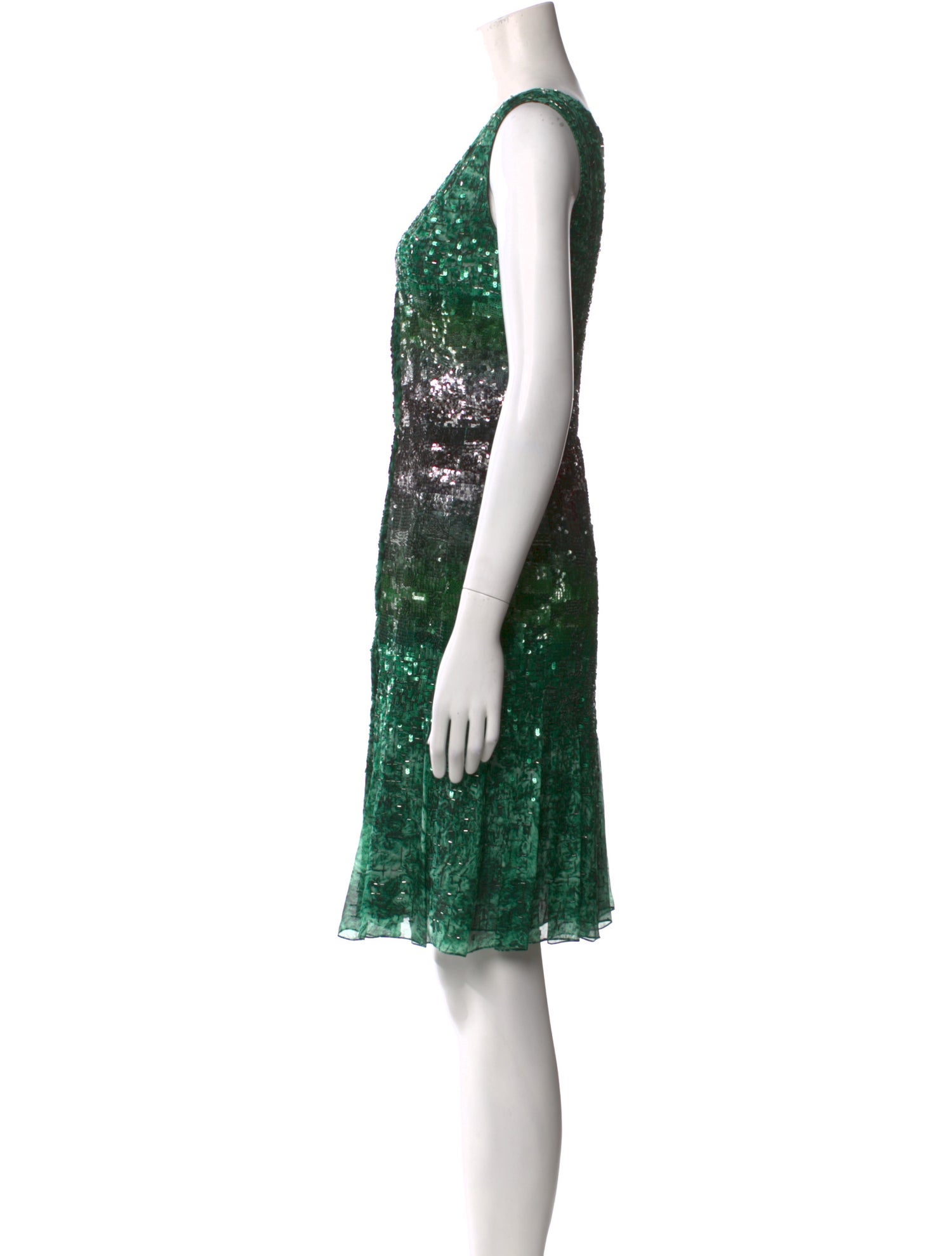 Oscar de la Renta Silk Knee-Length Dress