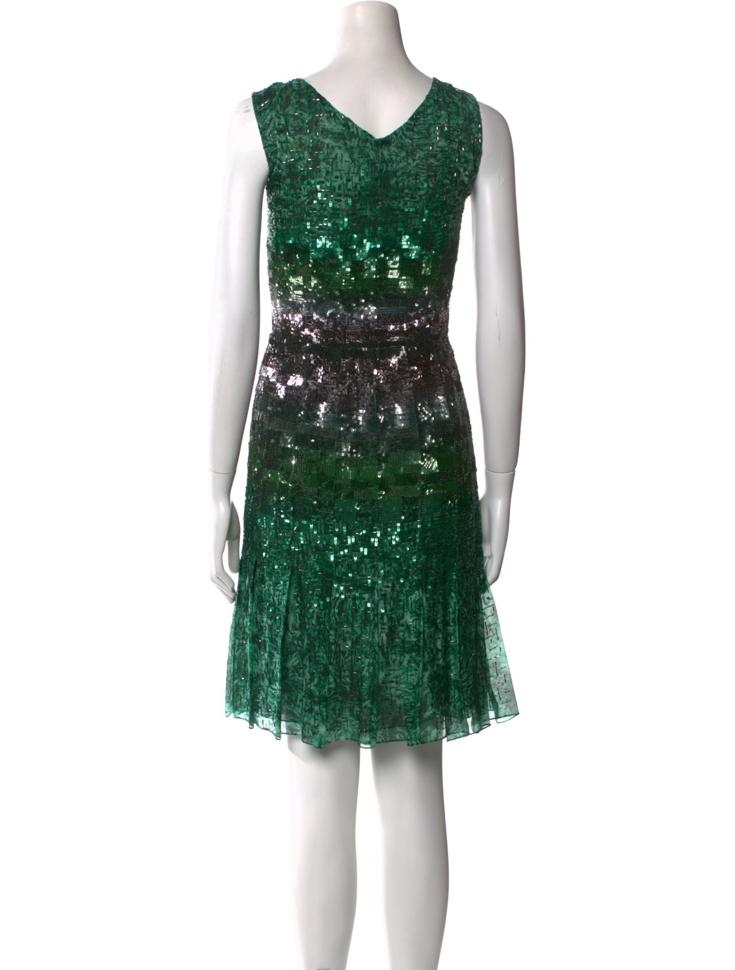 Oscar de la Renta Silk Knee-Length Dress