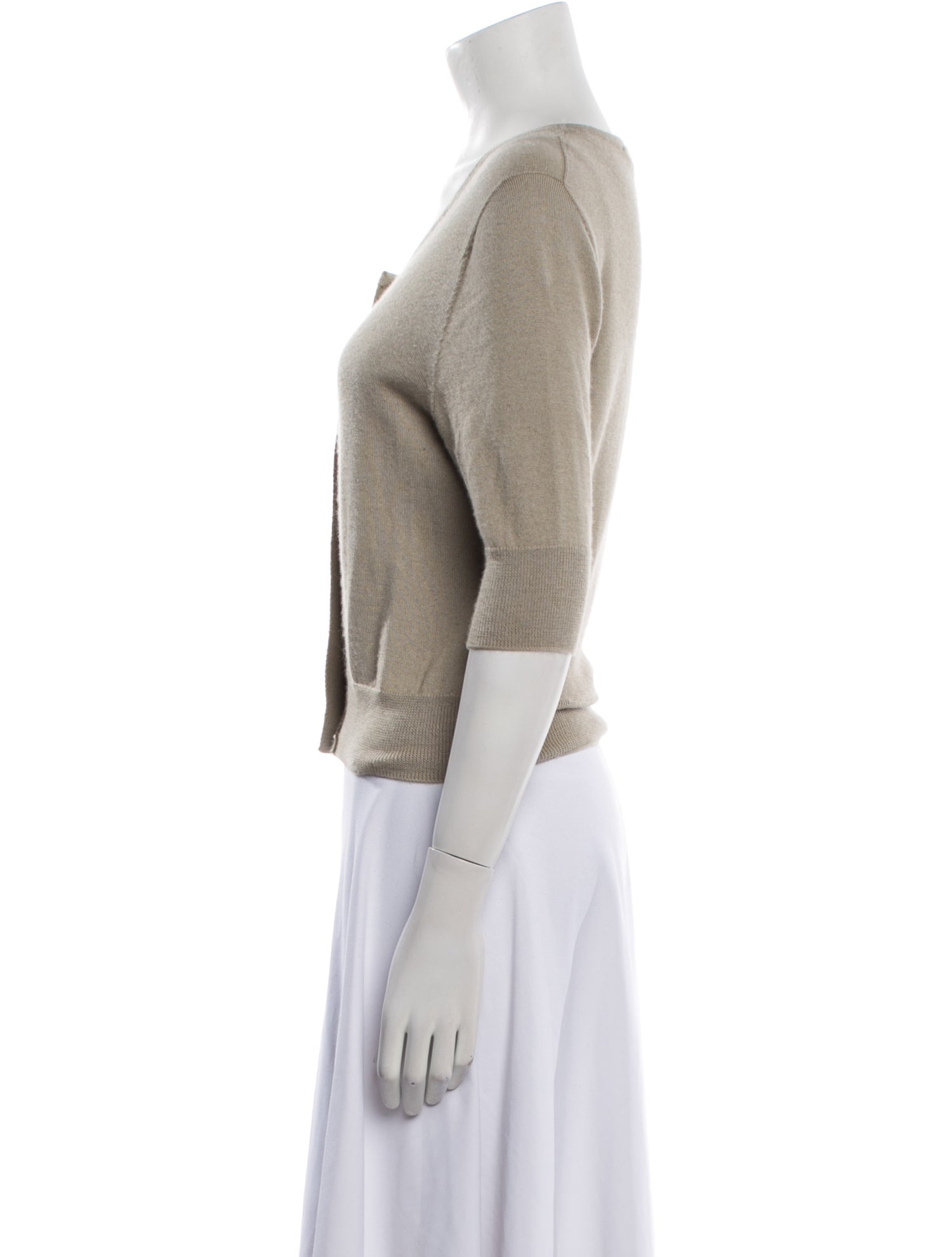 Oscar de la Renta Cashmere Scoop Neck Sweater