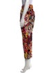 Oscar de la Renta Printed Straight Leg Pants