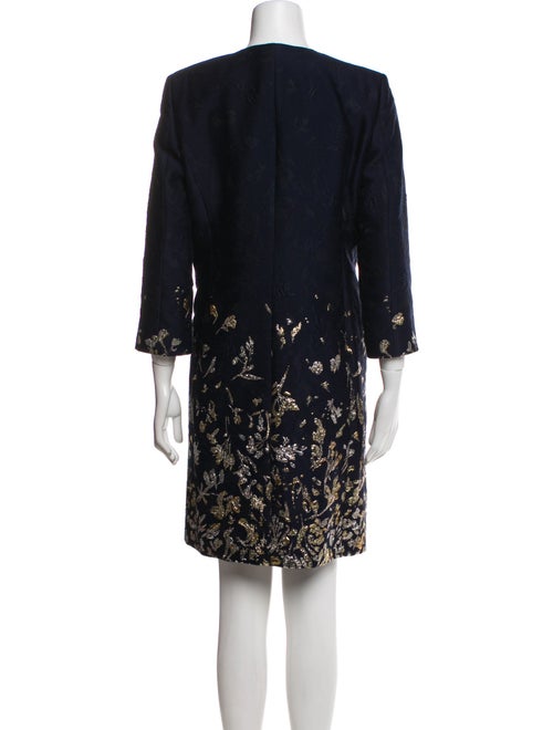 Oscar de la Renta Floral Print Dress Set