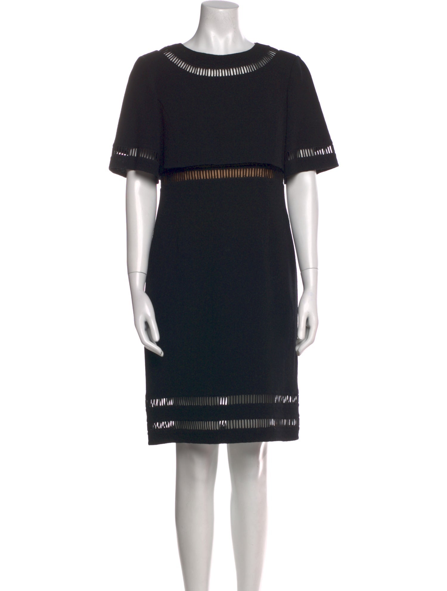 Oscar de la Renta Wool Knee-Length Dress
