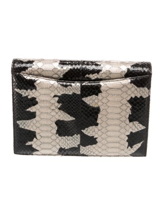 Oscar de la Renta Python Clutch