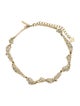 Oscar de la Renta Faux Pearl Torn Paper Collar Necklace
