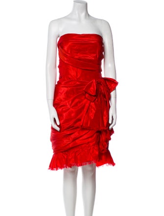 Oscar de la Renta Silk Mini Dress