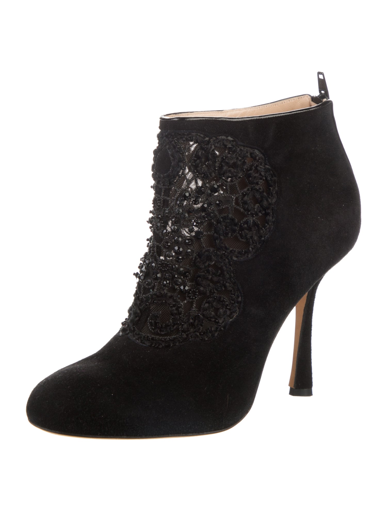 Oscar de la Renta Suede Lace-Up Boots