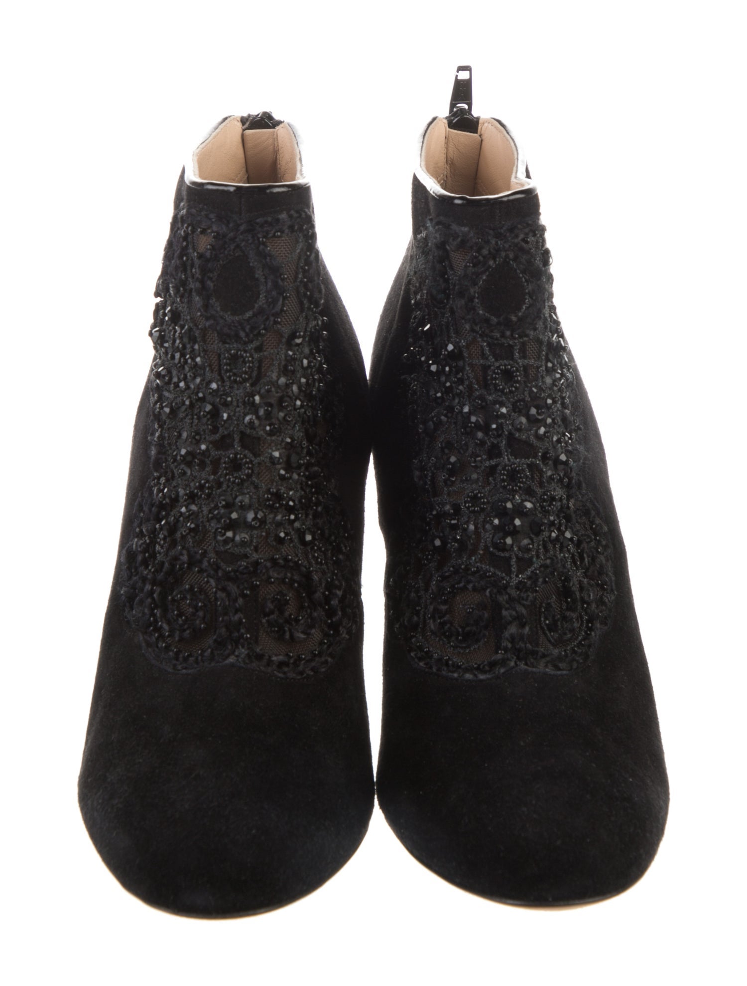 Oscar de la Renta Suede Lace-Up Boots