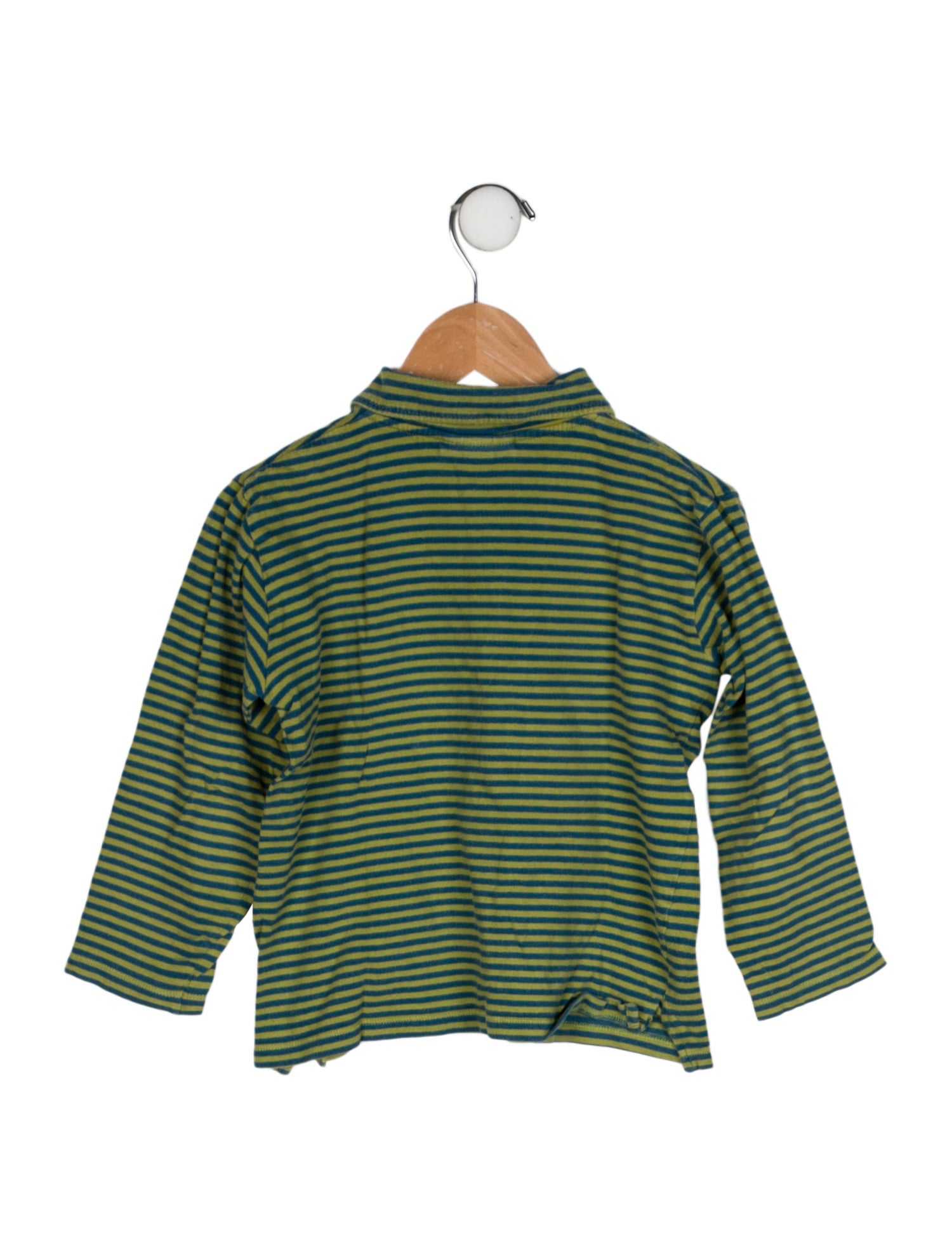 Oscar de la Renta Long Sleeve Polo Shirt