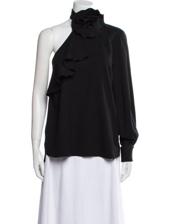 Oscar de la Renta Silk Turtleneck Blouse