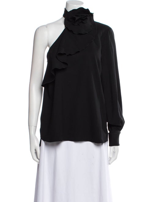 Oscar de la Renta Silk Turtleneck Blouse