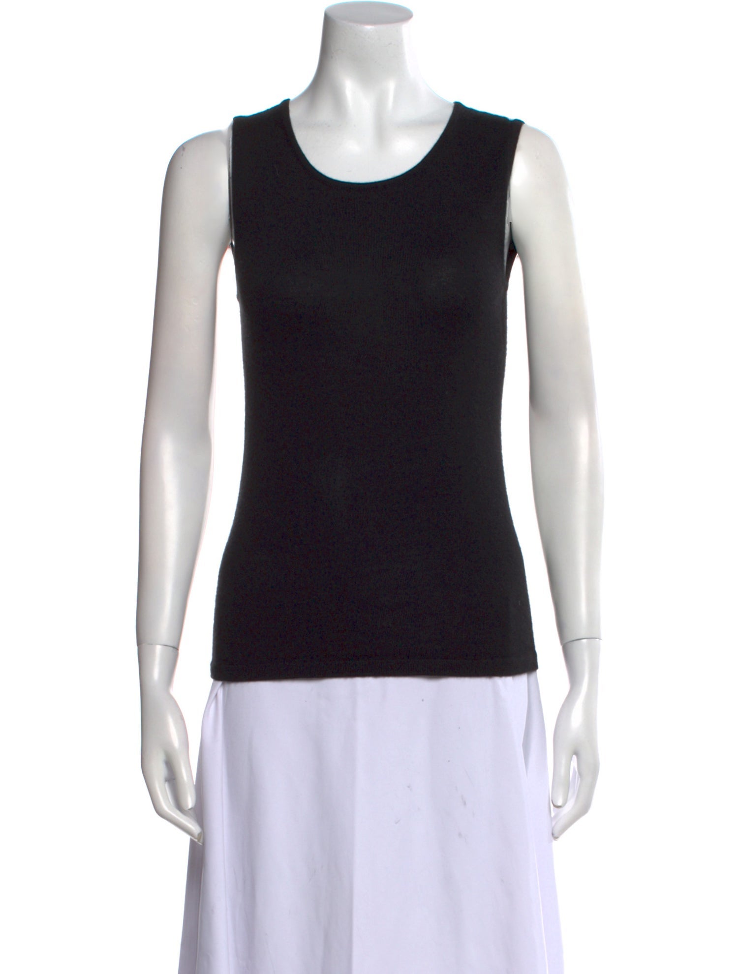 Oscar de la Renta Virgin Wool Scoop Neck Sweater