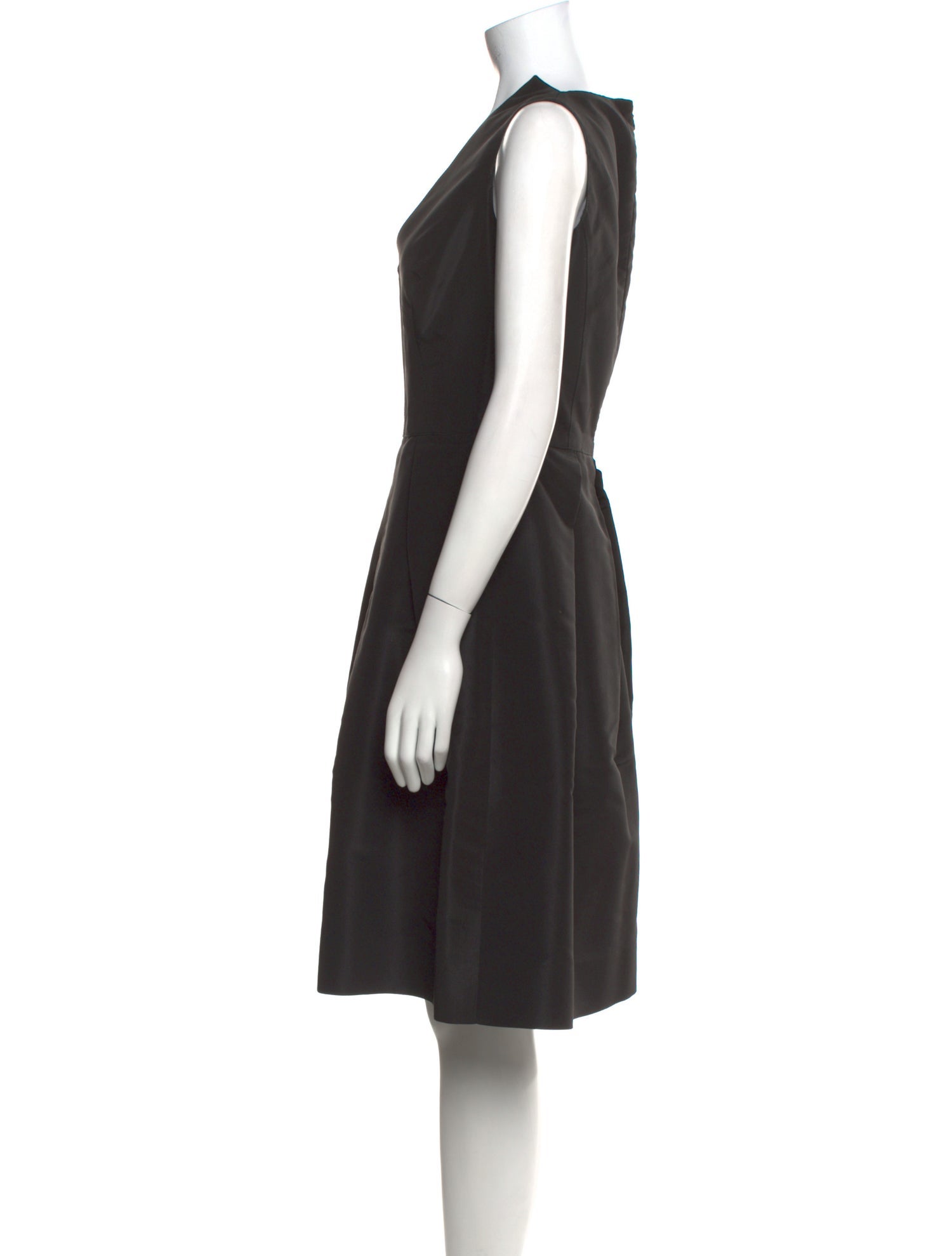 Oscar de la Renta V-Neck Knee-Length Dress