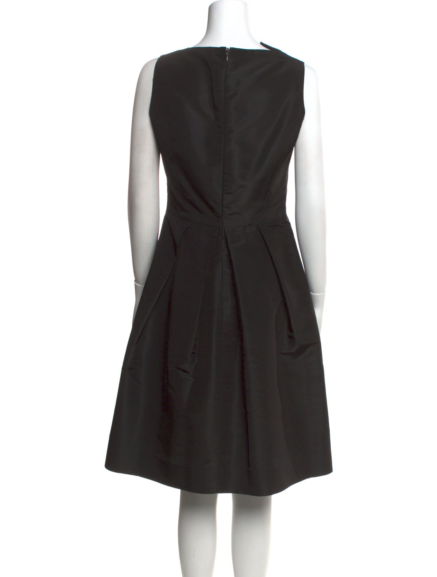 Oscar de la Renta V-Neck Knee-Length Dress