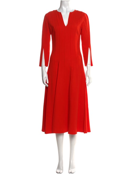 Oscar de la Renta Virgin Wool Long Dress