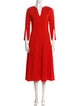 Oscar de la Renta Virgin Wool Long Dress
