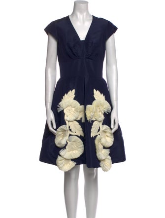 Oscar de la Renta Silk Mini Dress