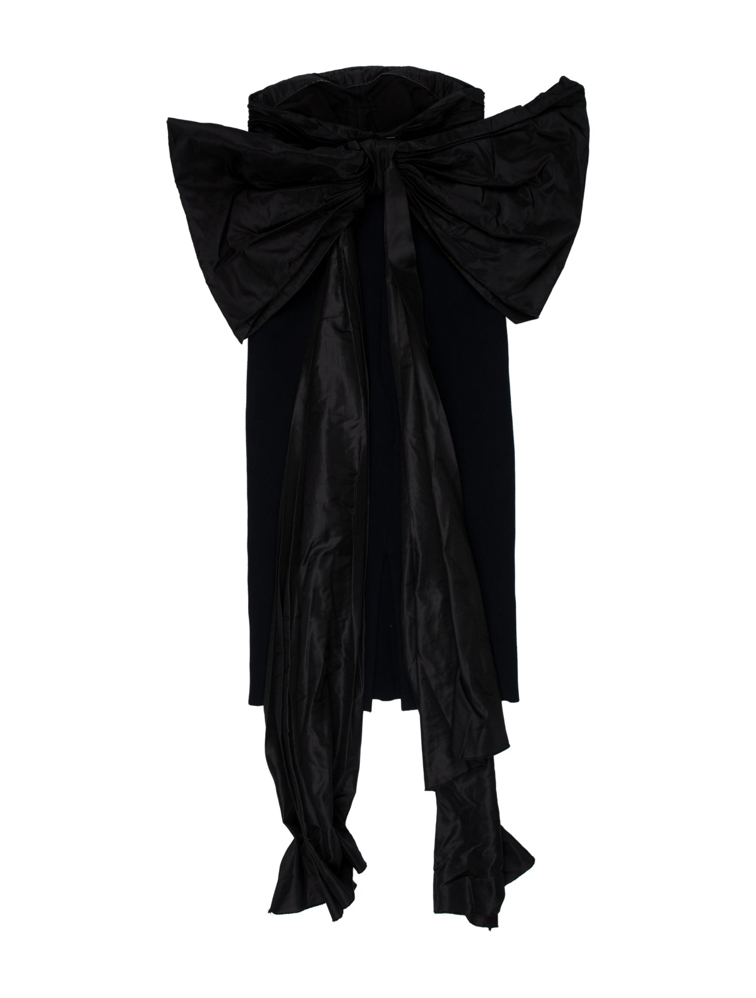 Oscar de la Renta Strapless Midi Length Dress