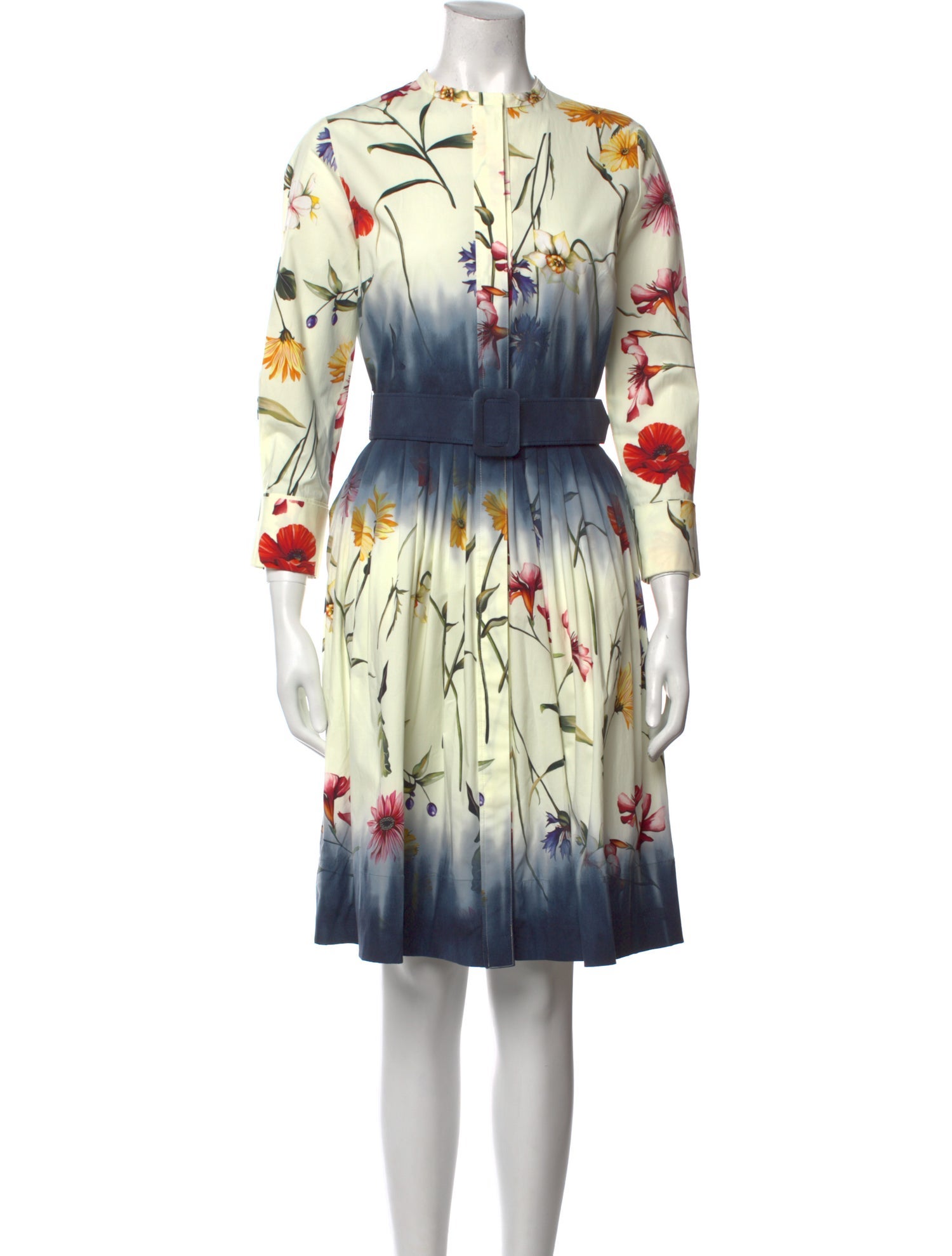 Oscar de la Renta Printed Knee-Length Dress