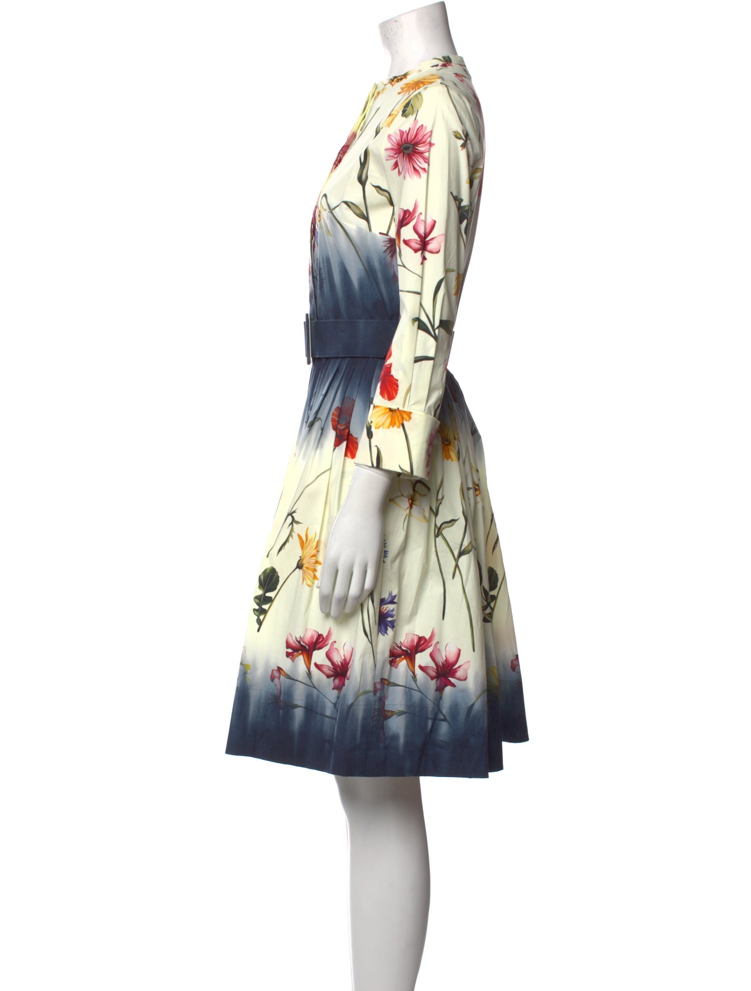Oscar de la Renta Printed Knee-Length Dress