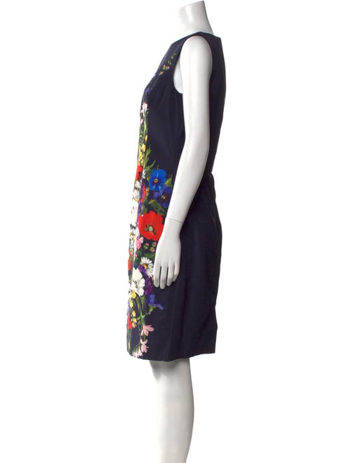 Oscar de la Renta Silk Knee-Length Dress