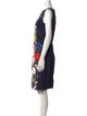 Oscar de la Renta Silk Knee-Length Dress
