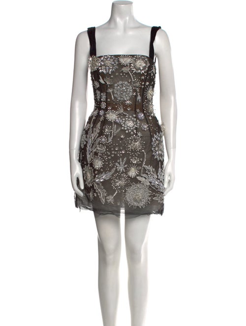 Oscar de la Renta Silk Mini Dress