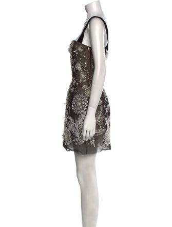 Oscar de la Renta Silk Mini Dress