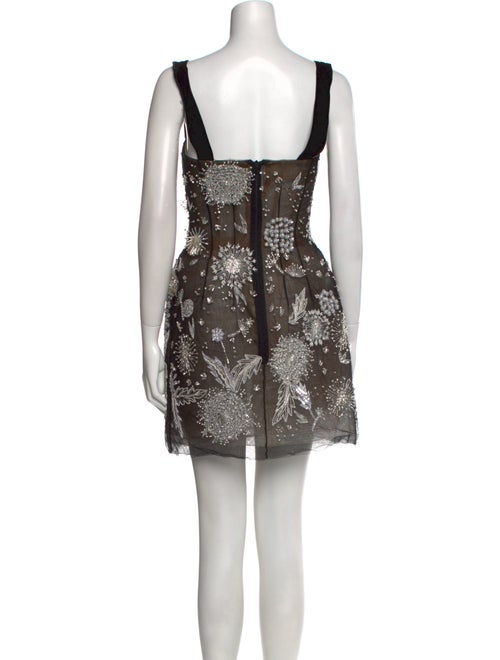Oscar de la Renta Silk Mini Dress