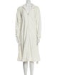 Oscar de la Renta Embroidered Accent Robe