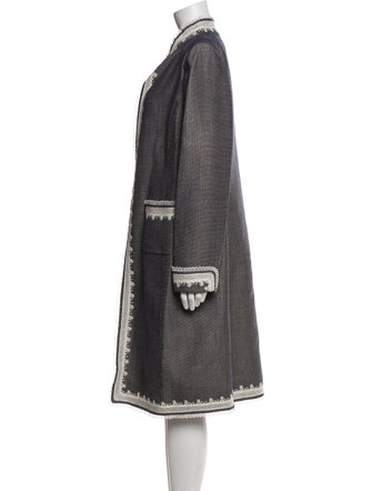 Oscar de la Renta Wool Printed Skirt Set