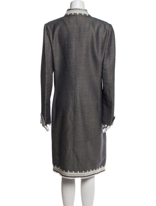 Oscar de la Renta Wool Printed Skirt Set