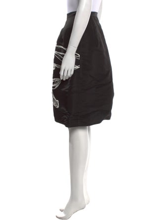 Oscar de la Renta Silk Long Skirt