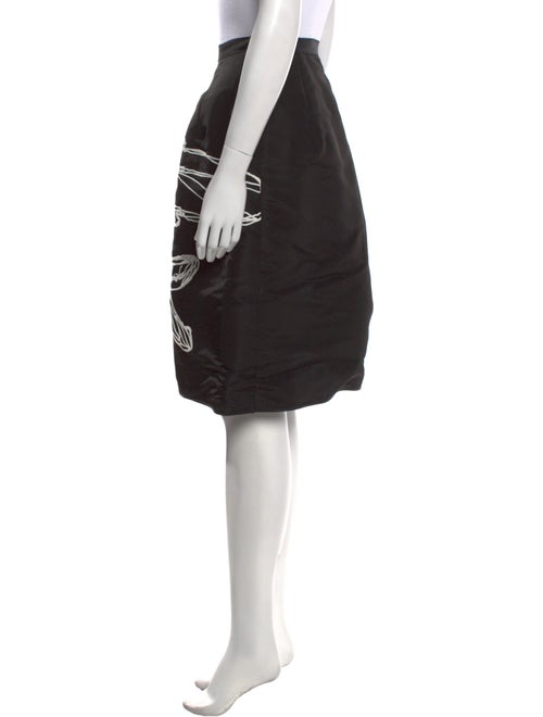 Oscar de la Renta Silk Long Skirt