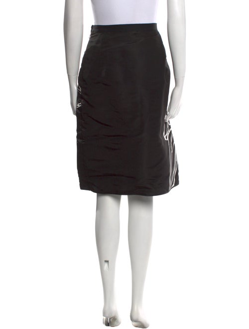 Oscar de la Renta Silk Long Skirt