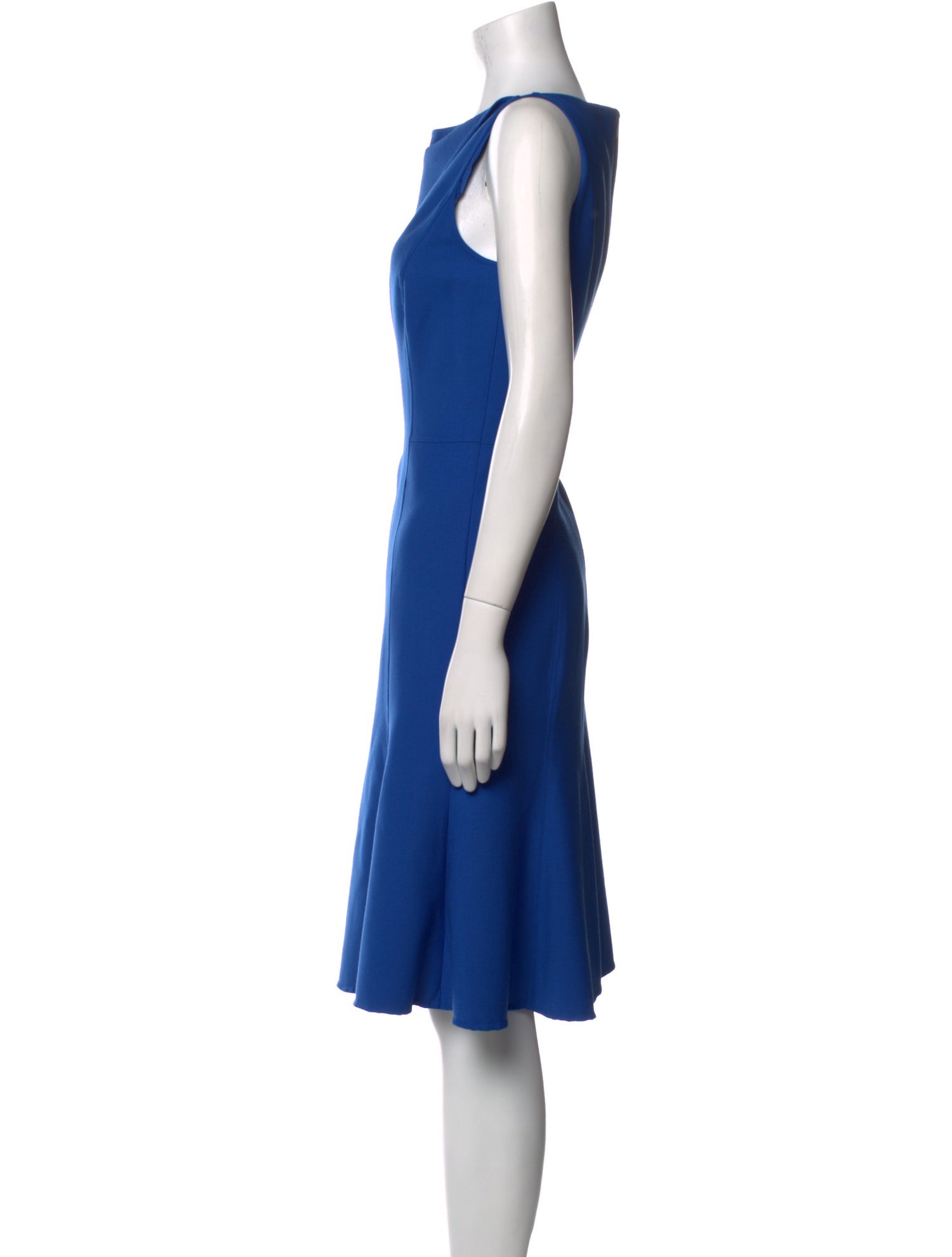 Oscar de la Renta Virgin Wool Knee-Length Dress