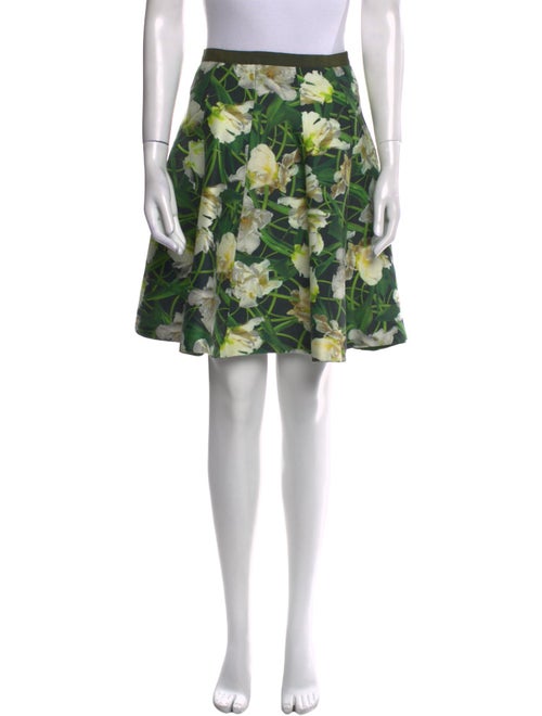 Oscar de la Renta Floral Print Knee-Length Skirt