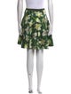 Oscar de la Renta Floral Print Knee-Length Skirt