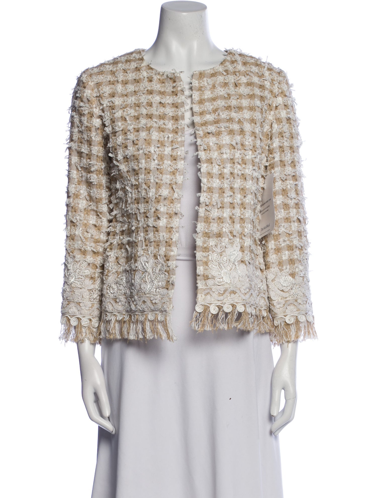 Oscar de la Renta 2012 Tweed Pattern Jacket