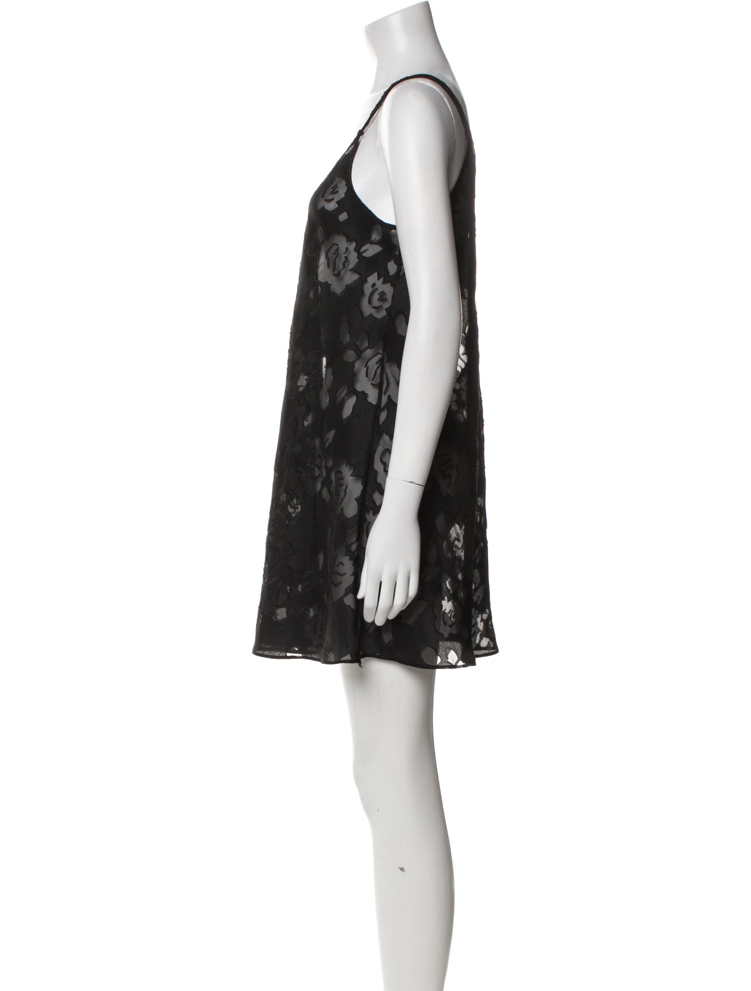 Oscar de la Renta Floral Print Mini Dress