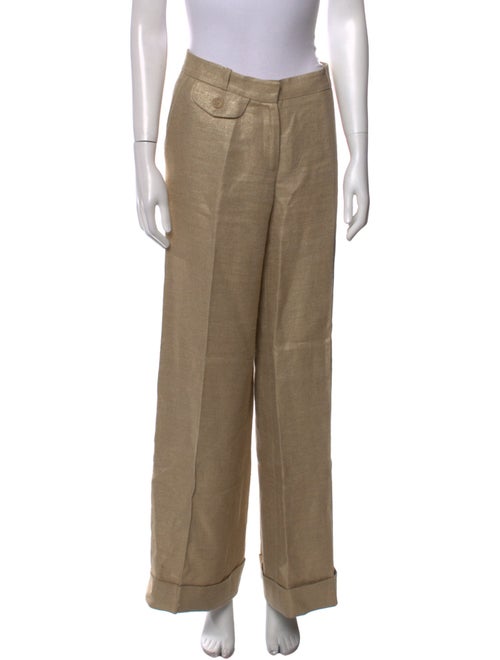 Oscar de la Renta Hemp Wide Leg Pants