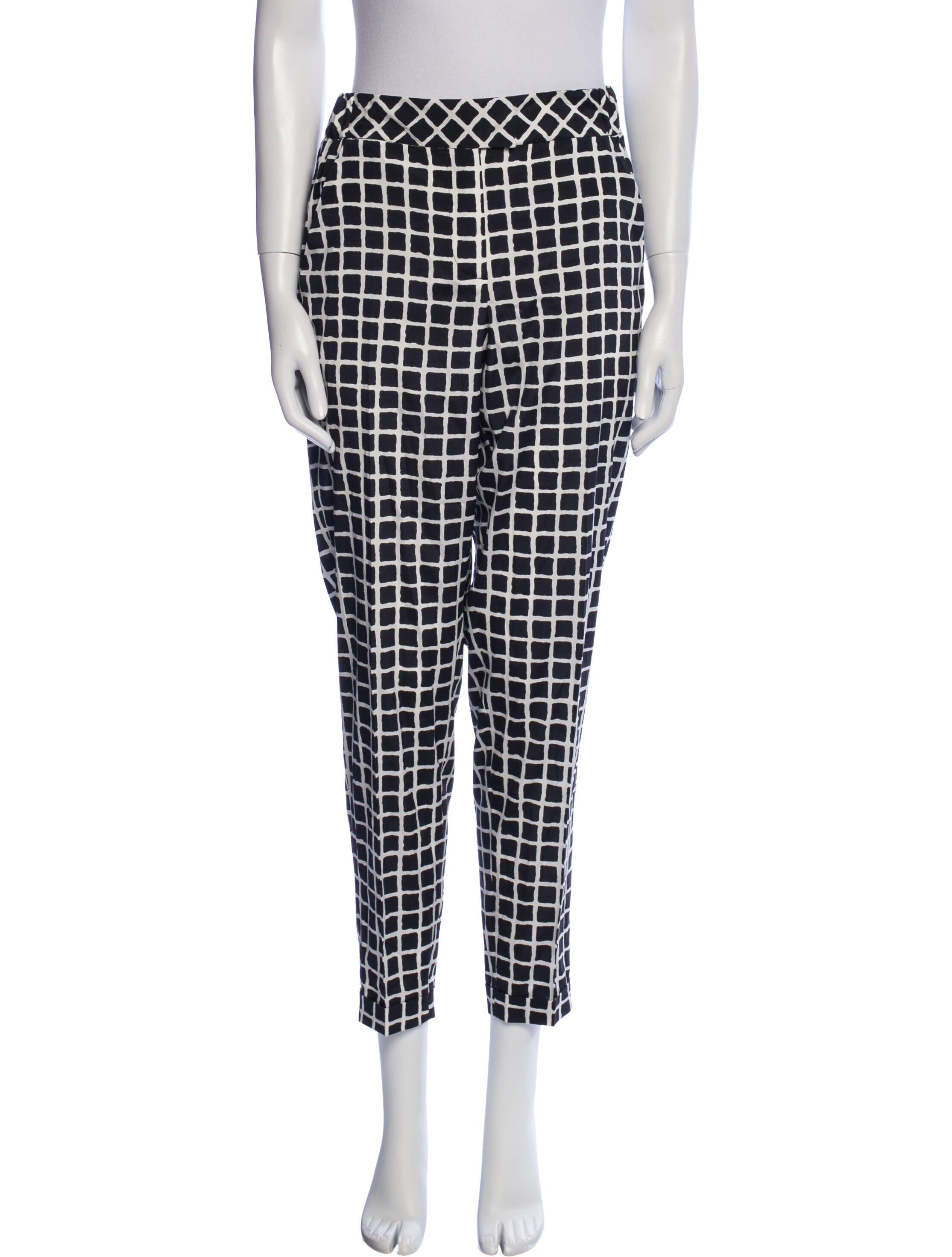 Oscar de la Renta Virgin Wool Skinny Leg Pants