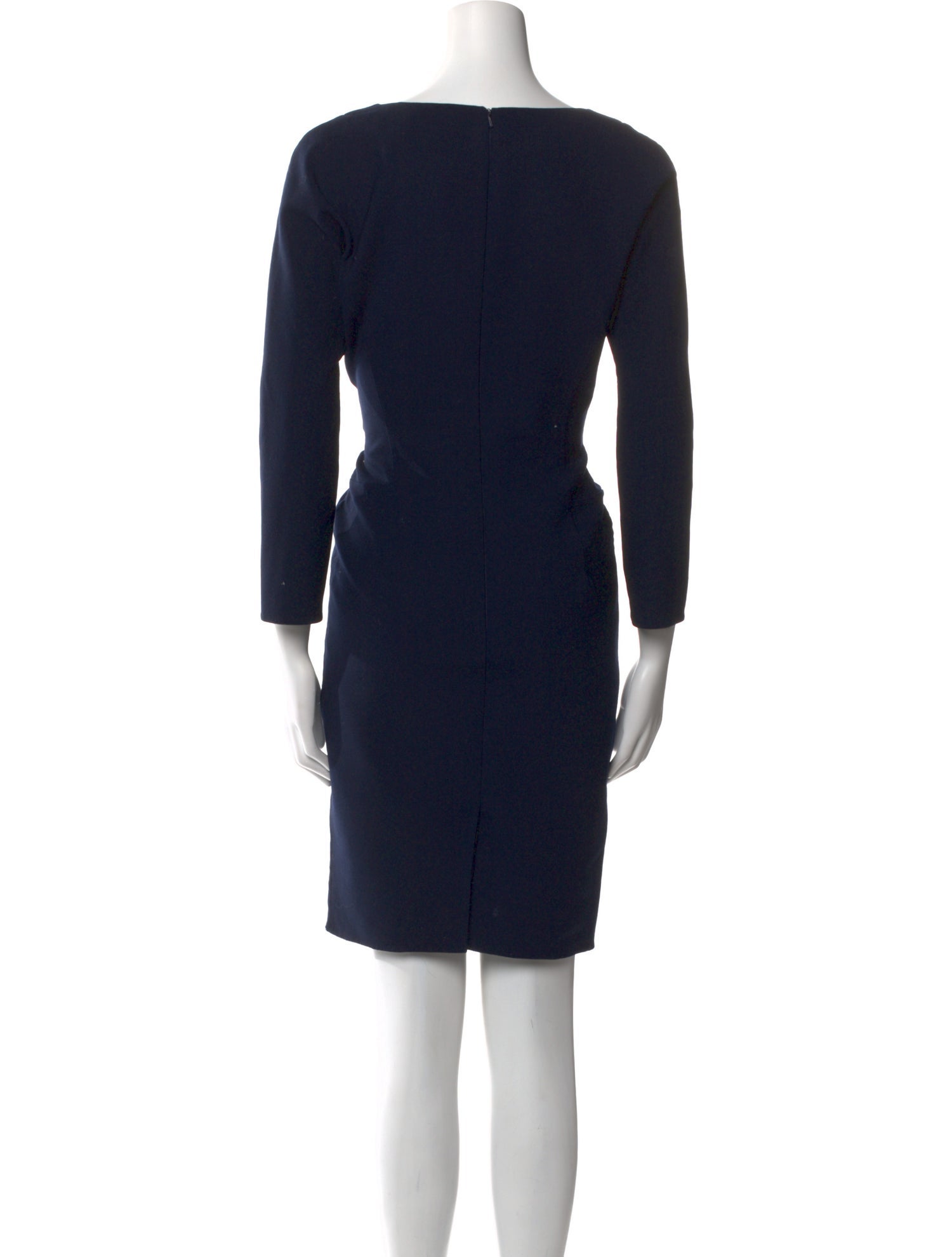 Oscar de la Renta Virgin Wool Knee-Length Dress